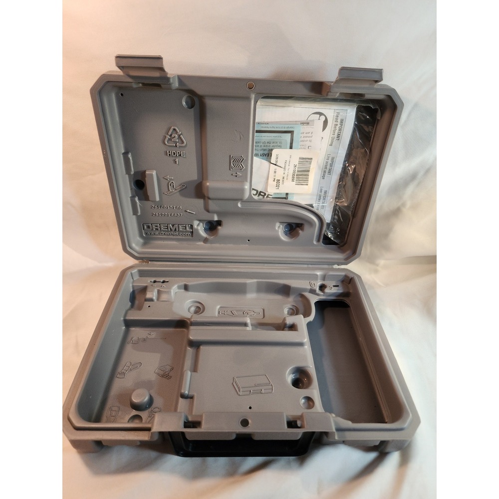 Dremel 3000 Hard Plastic Carrying Storage Case Gray with Manual 2610015146